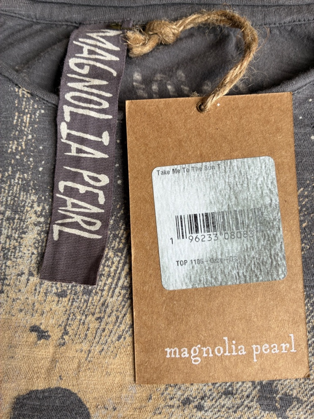 NWT☀️🏄🌊Magnolia Pearl 💯 Cotton Take Me To The Sun Tee in Ozzy One Size Fits Most - Picture 9 of 11